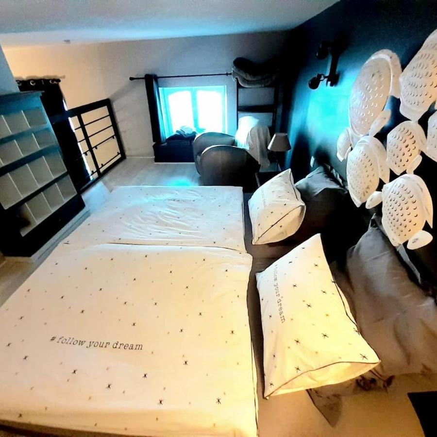 Charmant Studio En Duplex Esprit Loft Avec Balcon Vue Mer, Et Piscine Exterieure Le Croisic Eksteriør billede